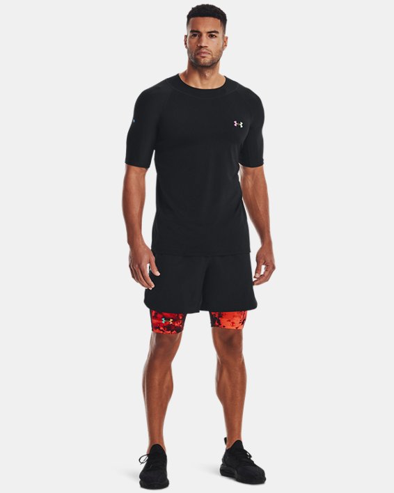 Men's UA RUSH™ SmartForm Short Sleeve in Black image number 2